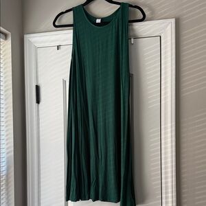 Old Navy Forest Green Midi Dress